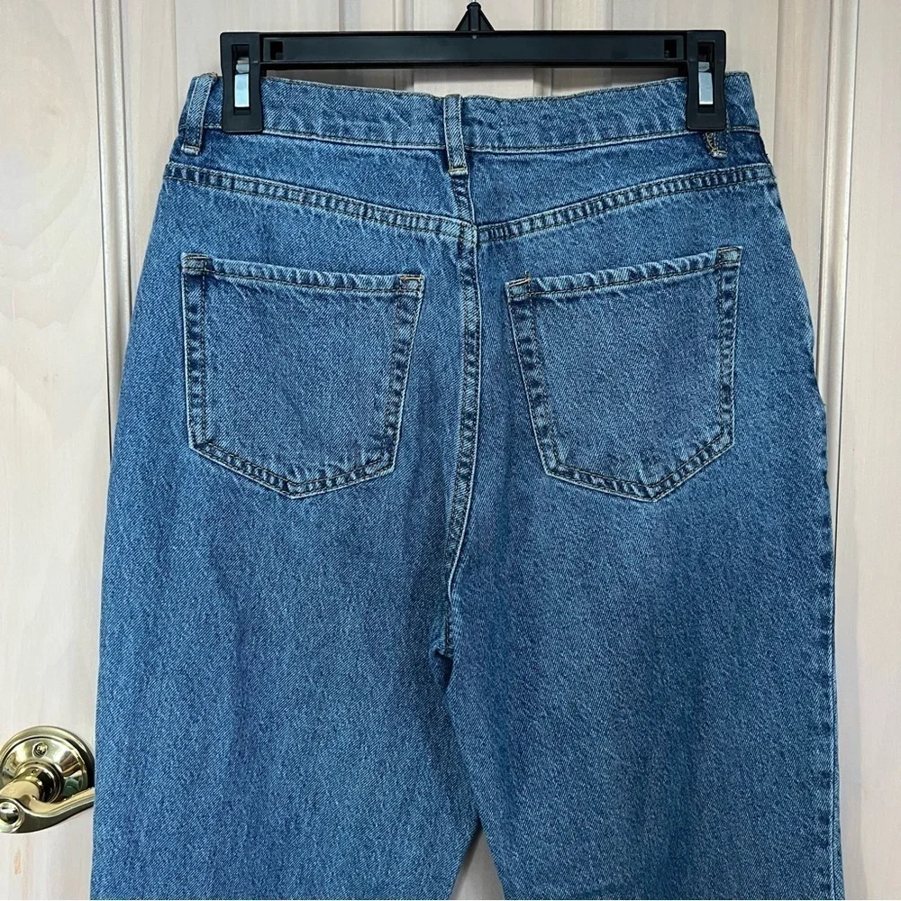 PacSun high rise straight blue denim jeans mom baggy 9567